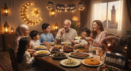 رمضان مبارك شهر الخير والبركة يملأ الحياة بالسلام والفرح